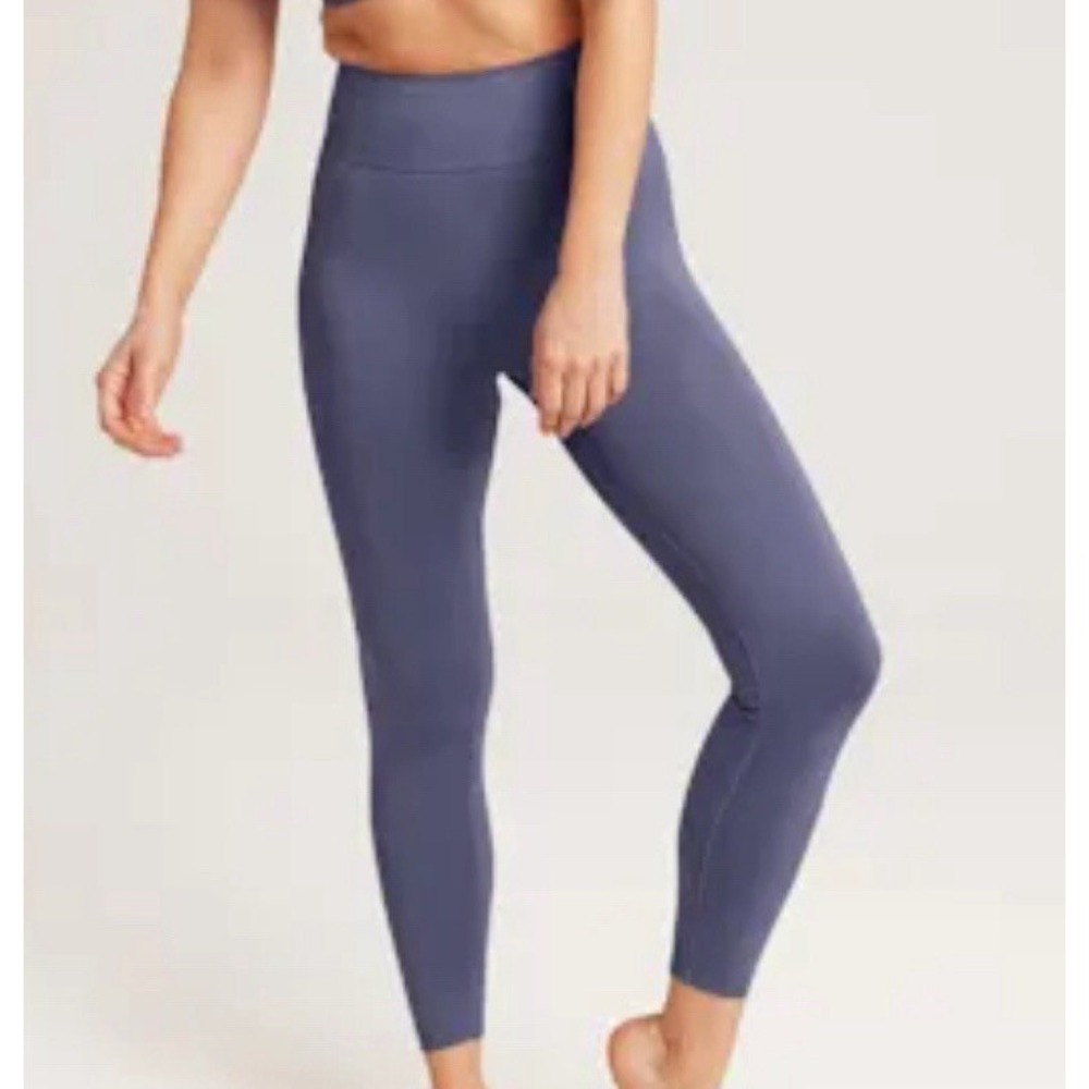 Knix Leggings Good To Go S Dusty Blue High Waist Seamless Compression Active